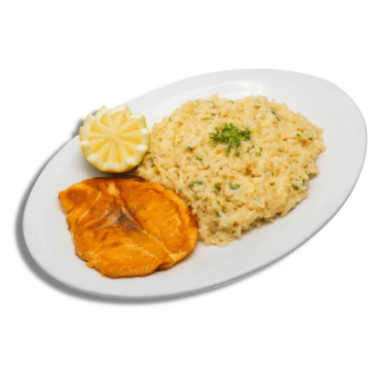 Salmón al Risotto